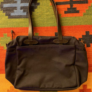 Filson Rugged Cotton Twill Zipper Tote Bag, Navy